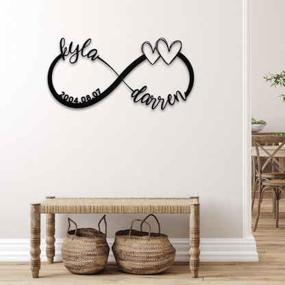 Couple Infinity Name Sign
