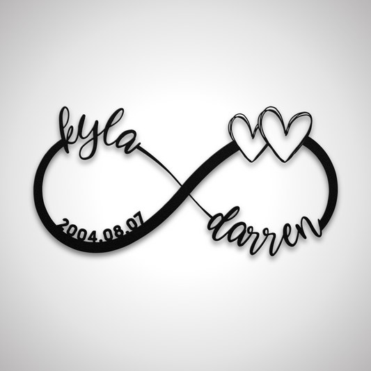 Couple Infinity Name Sign