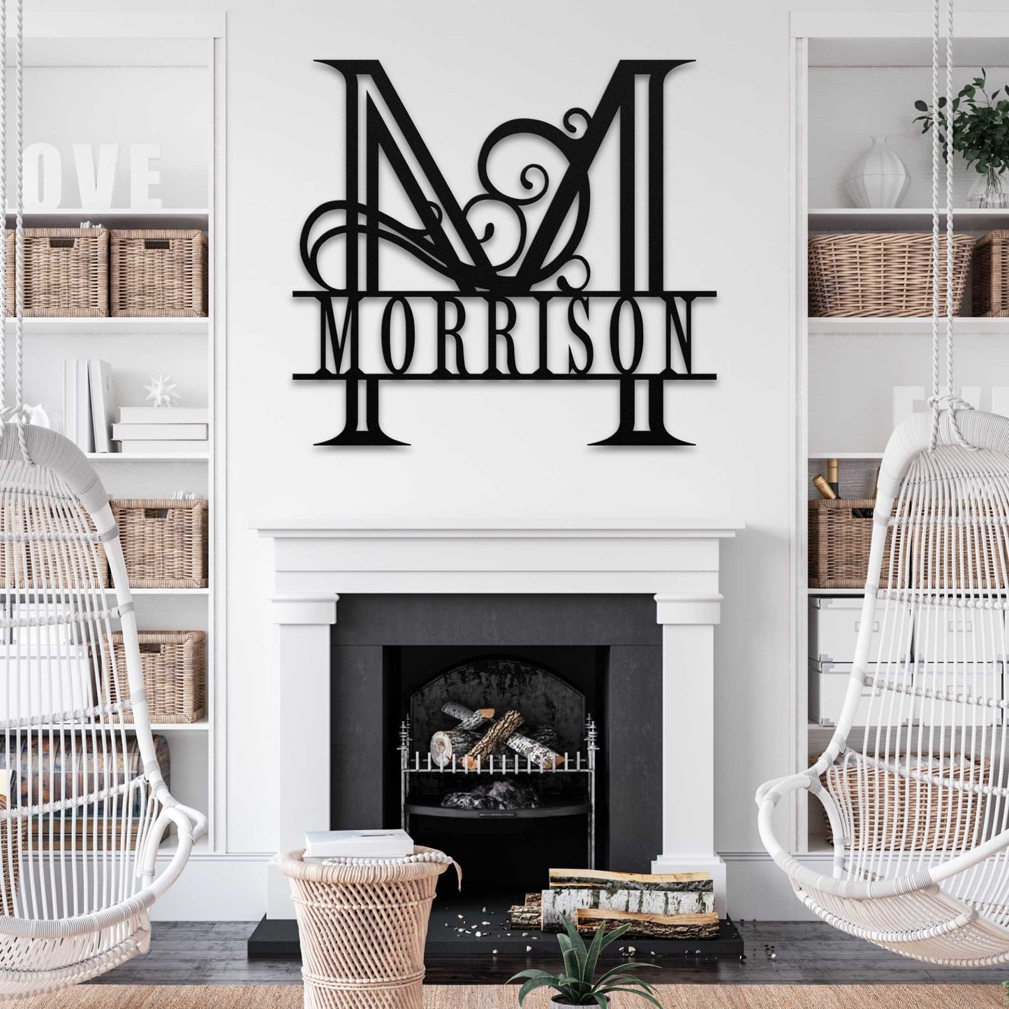 Split Letter Monogram Sign