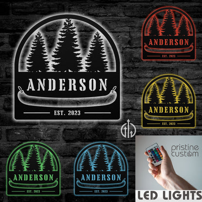 Lakehouse Canoe Sign