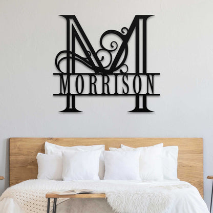 Split Letter Monogram Sign