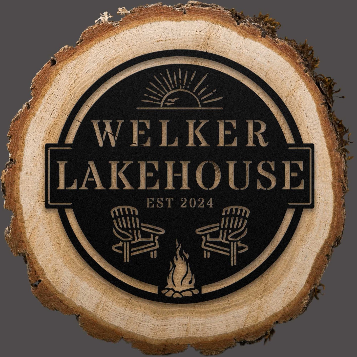 Lakehouse Sunset Sign