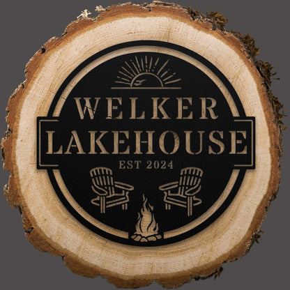 Lakehouse Sunset Sign