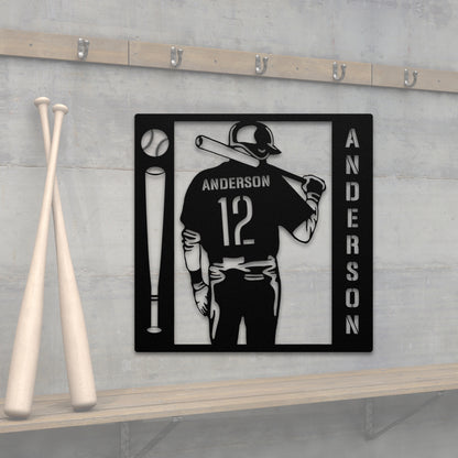 Baseball Player Sign