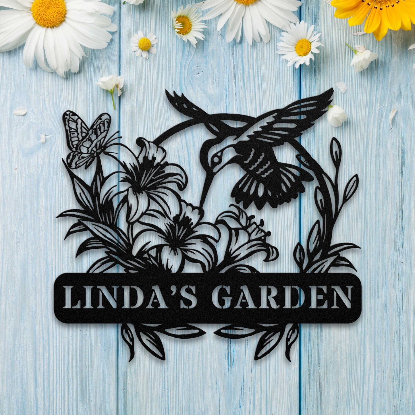 Hummingbird Garden Sign