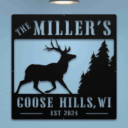 Lakehouse Elk Sign