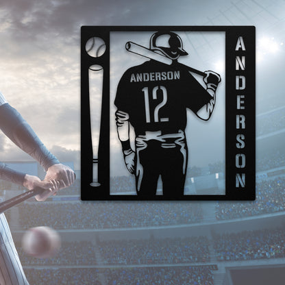 Baseball Player Sign