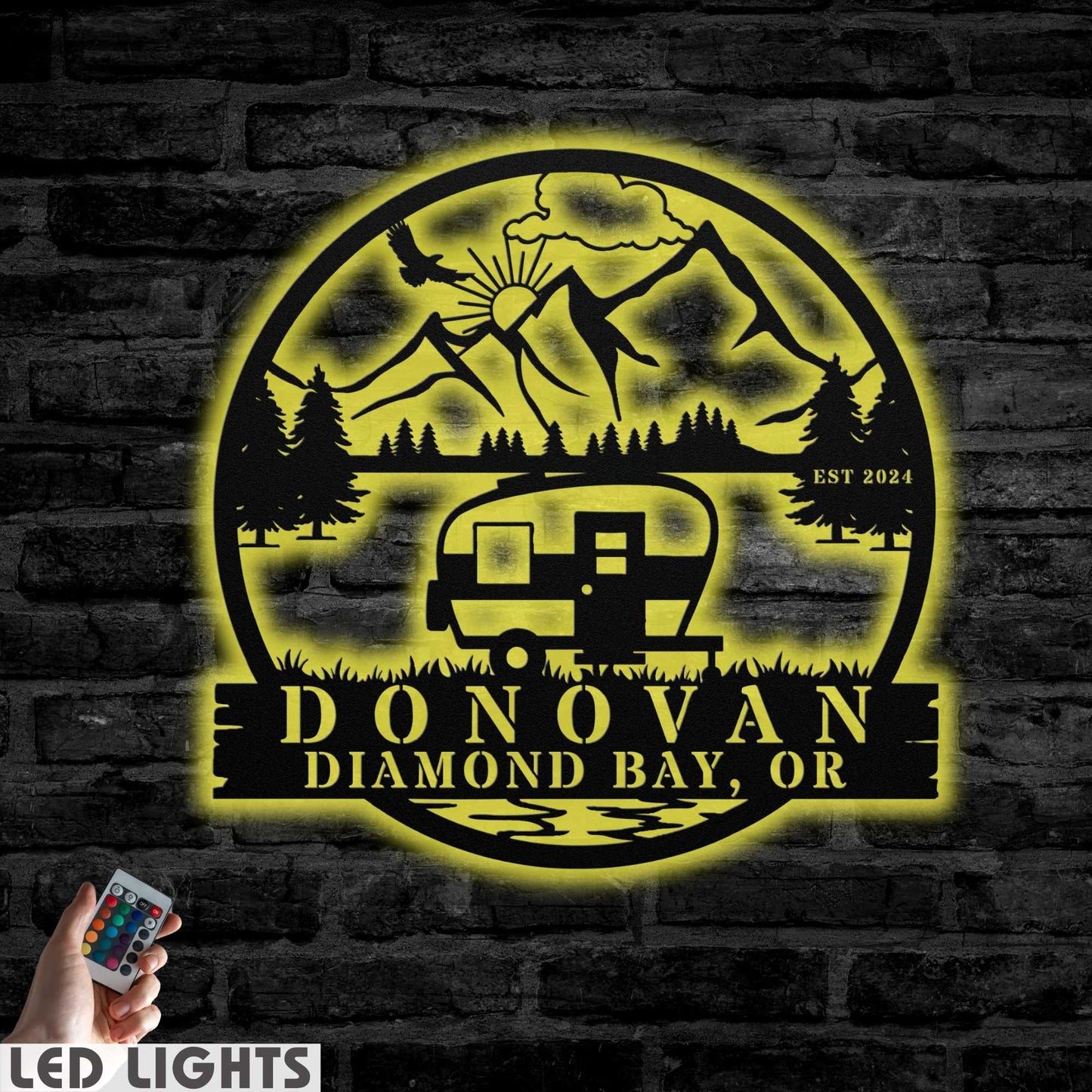 Retro RV Camper Sign