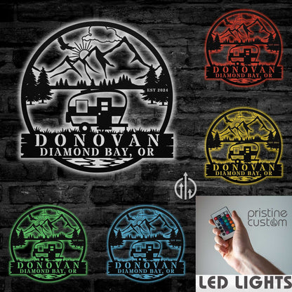 Retro RV Camper Sign