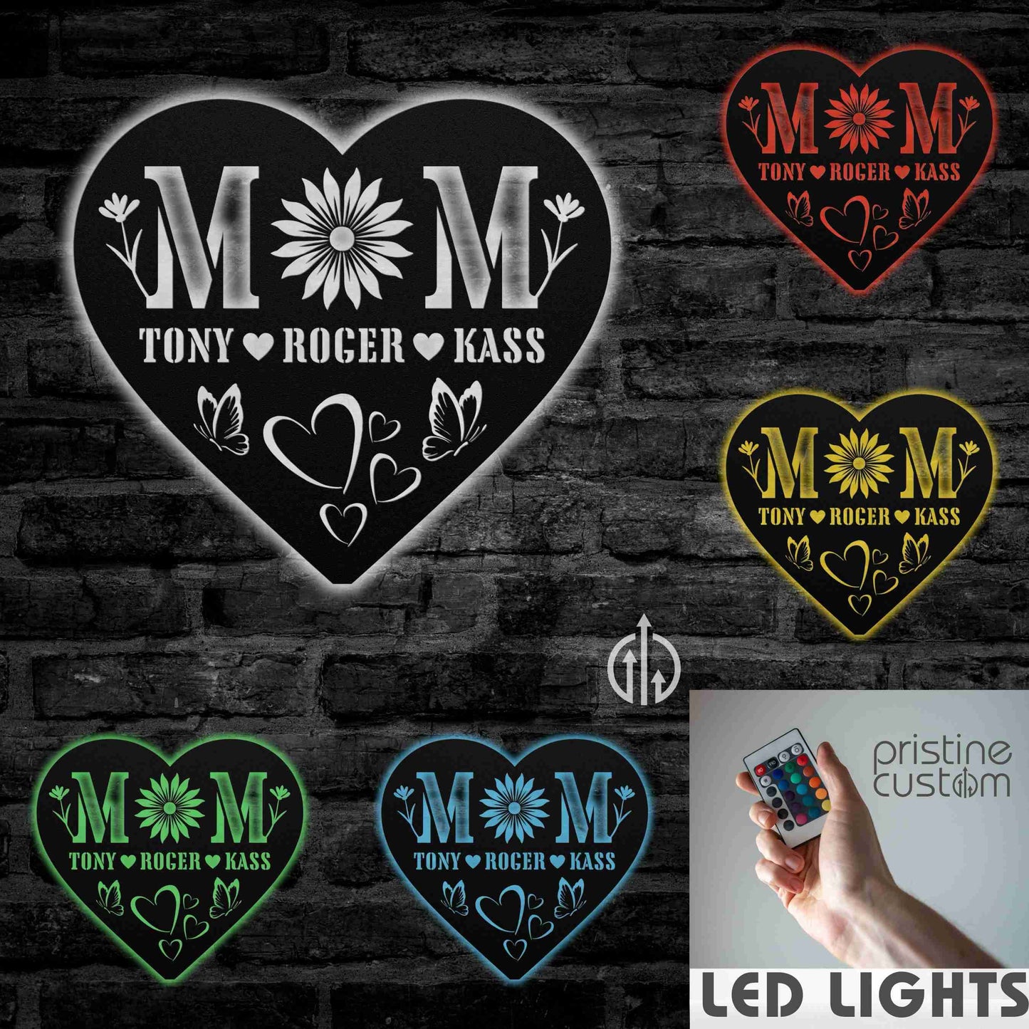 Mom and Kids Name Sign