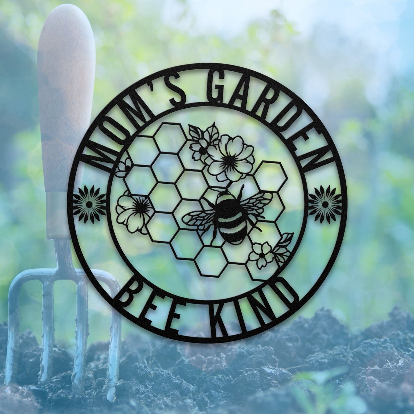 Honeycomb Garden Sign