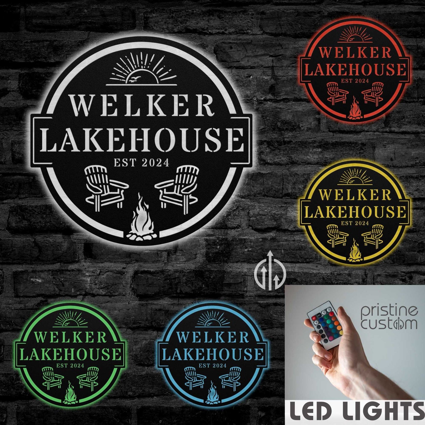 Lakehouse Sunset Sign