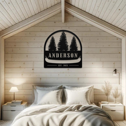 Lakehouse Canoe Sign