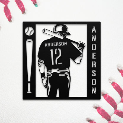 Baseball Player Sign